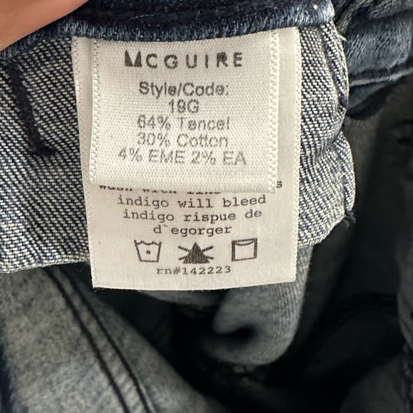 McGuire Denim Voyage High-Rise Flared Jeans Size 24 - Picture 7 of 7